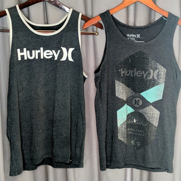 Lot of 2 Mens Hurley Tank tops S/M - Picture 1 of 4